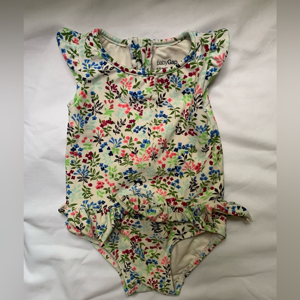 Gap 6-12 month bathing suit - floral one piece